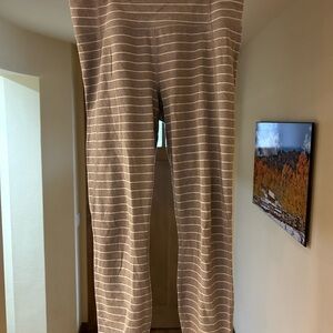 Striped Brown and White Pants